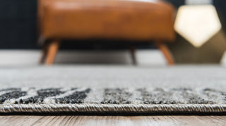 Rug Unique Loom Del Mar Light Gray Rectangular 5' 0 x 8' 0