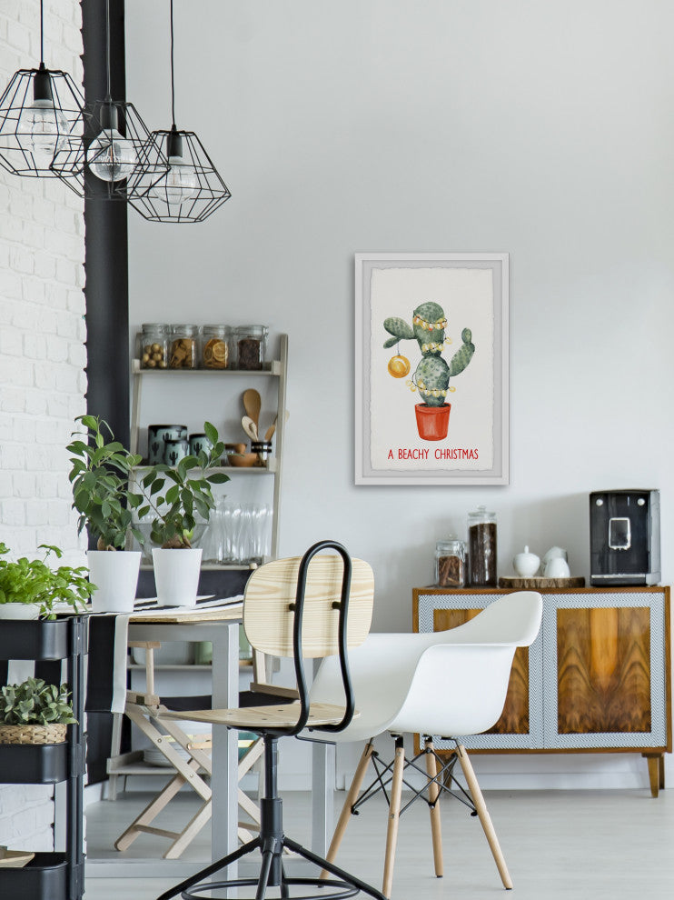 "A Cactus Bloom" Framed Painting Print, 16x24