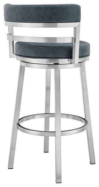 Madrid Swivel Stool, Blue, 26