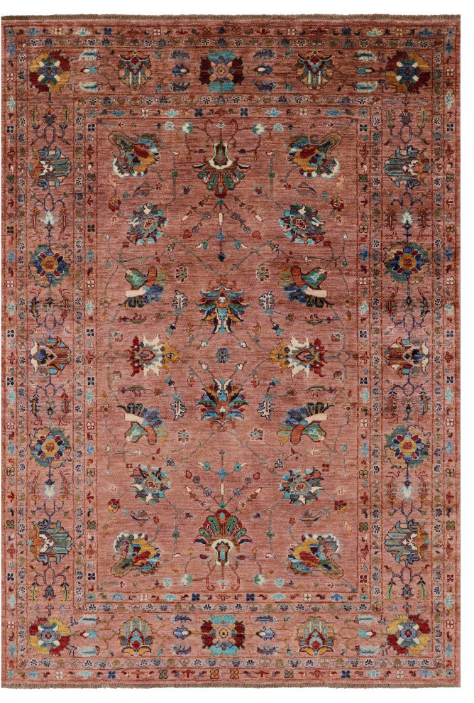 Persian Tabriz Handmade Wool Rug 5' 7" X 7' 9" - Q12364
