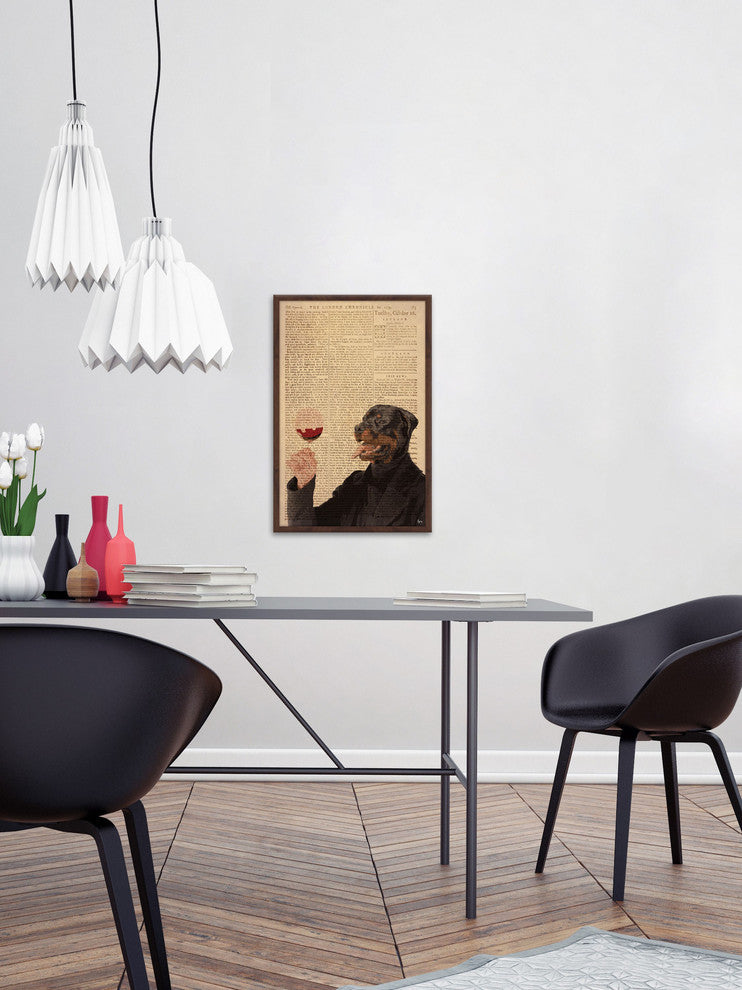 "Wine Connoisseur" Framed Painting Print, 24"x36"