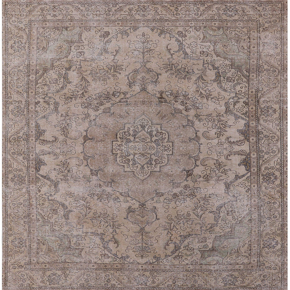 Ahgly Company Indoor Square Mid-Century Modern Area Rugs, 3' Square