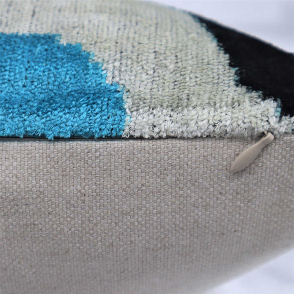 Canvello Luxury Handmade Throw Pillow with Down Insert 16x24