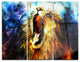 "Mighty Lion Emerging" Metal Wall Art, 3 Panels, 36"x28"