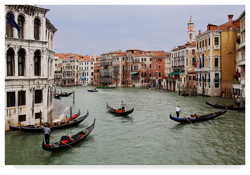 "Venice Canal" by Chris Bliss, Canvas Art, 22"x32"