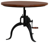 Riley Adjustable Height Rustic Hi-Lo Coffee Table, Chestnut/Black