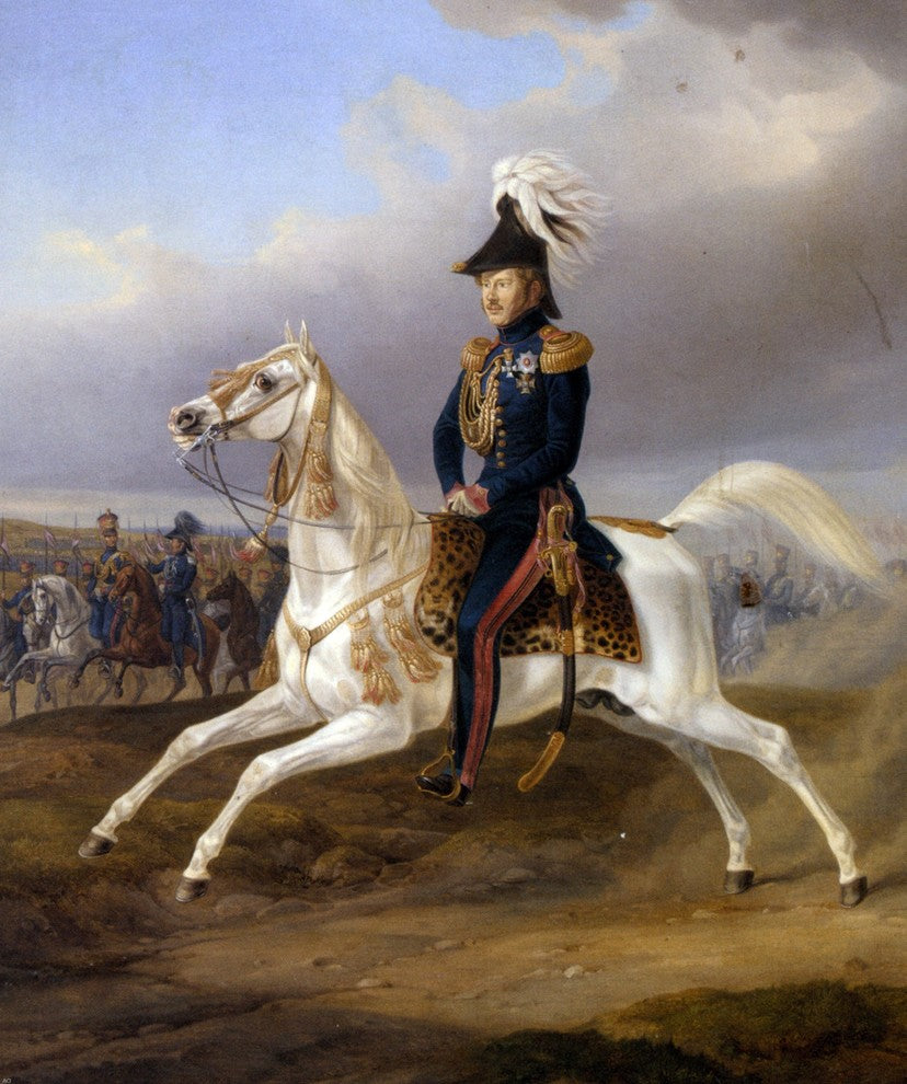 Albrecht Adam King William I of Wurttemberg on Horseback Gallery Wrapped Canvas