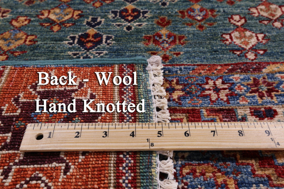 2' 7" X 4' 2" Handmade Super Kazak Khorjin Wool Rug Q10833