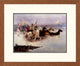"Crossing The River" Framed Digital Print by Charles M. Russell, 25x20"