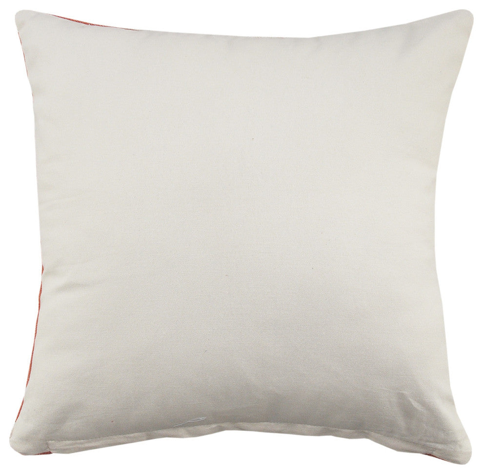 Casual Floral Mandala Medallion Throw Pillow with Tufted Border