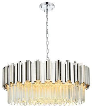 Home Living 32" Chandelier, Chrome