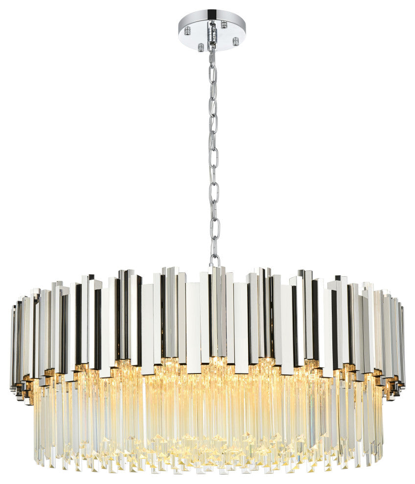 Home Living 32" Chandelier, Chrome
