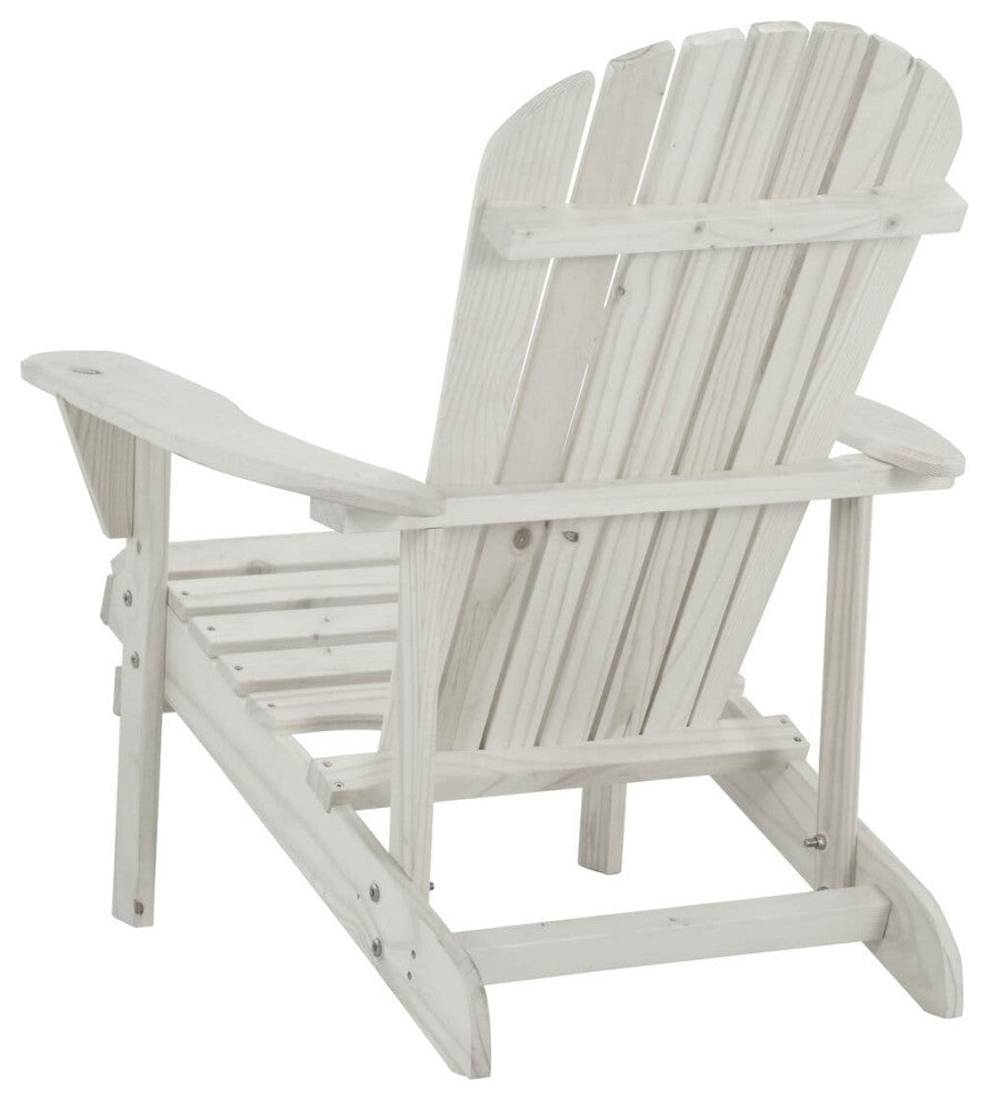 Earth Collection Adirondack Chair With phone and cup holder, White, Two Adironda