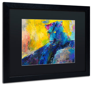 "Black Panther" by Richard Wallich, Matted Framed Art