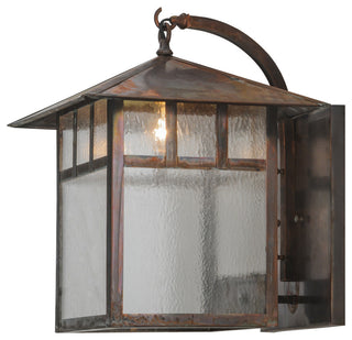 16W Seneca Double Bar Mission Curved Arm Hanging Wall Sconce