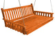 Cedar Traditional English Swingbed, Redwood Stain, 5 Foot