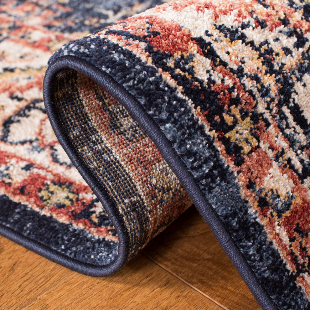 Safavieh Charleston CHL413L Rug, Navy/Ivory, 4' X 6'