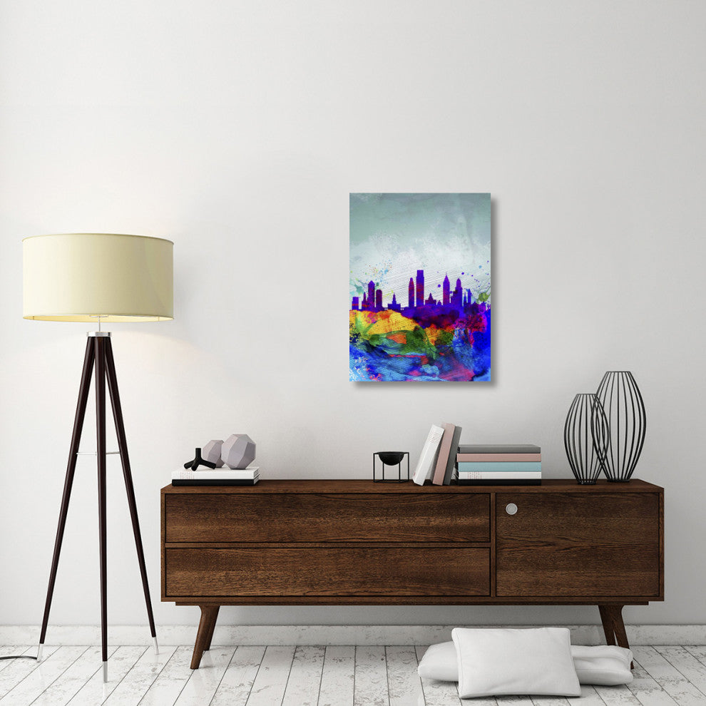 "Philadelphia Watercolor Skyline" Fine Art Print
