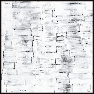 "Absolute Chaos" Floater Framed Painting Print on Canvas, 32x32