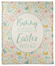 Bunny Kisses and Easter Wishes 50x60 Coral Fleece Blanket