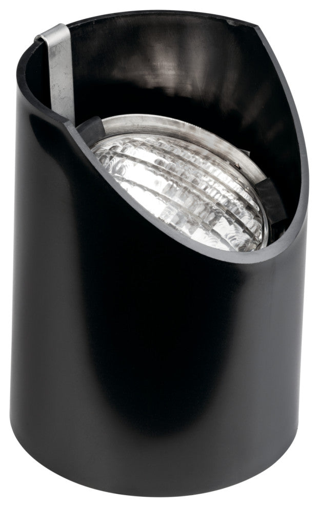 Black 8" In-Ground 1-Light 12V