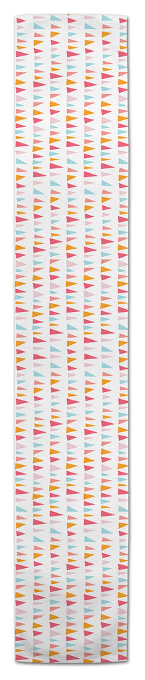 Colorful Summer Triangles 16x90 Table Runner