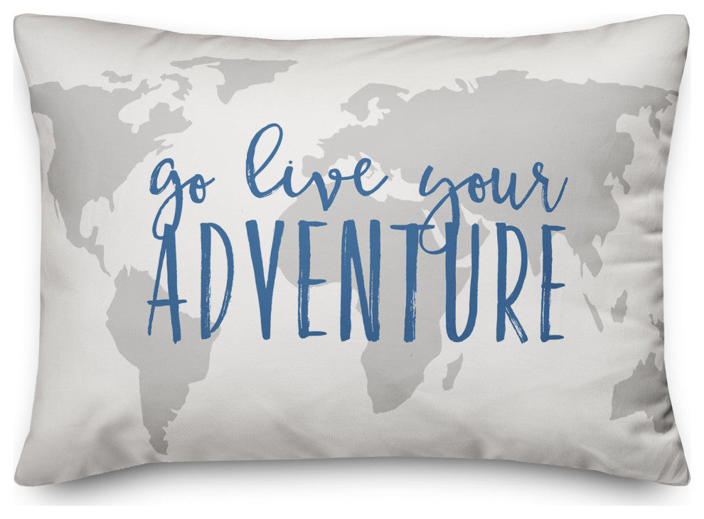 Go Live Your Adventure 14x20 Spun Poly Pillow