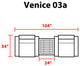 Venice 3 Piece Outdoor Wicker Patio Furniture Set 03a