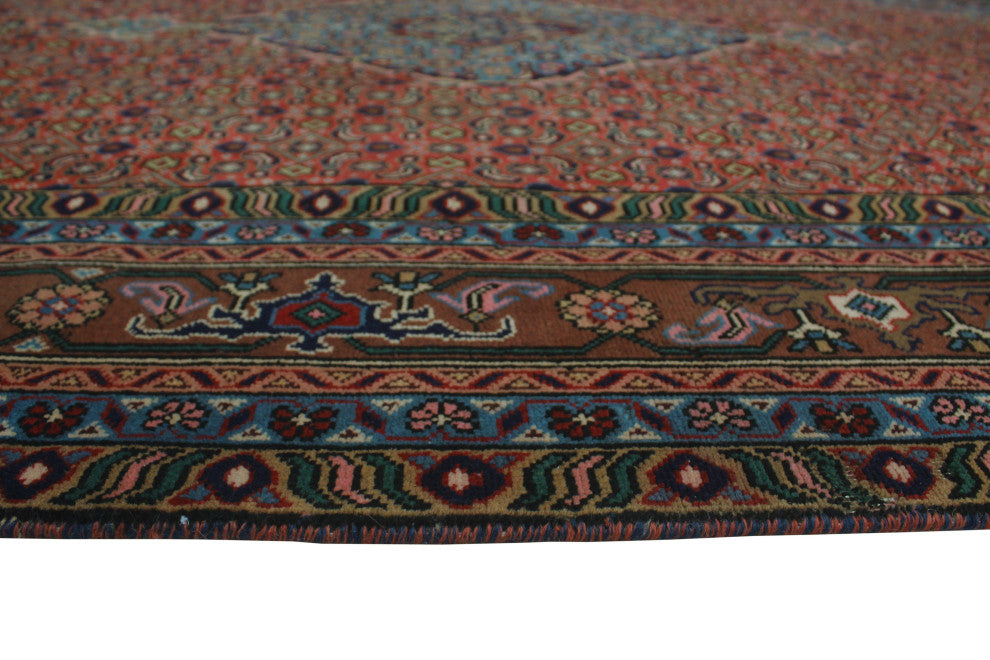 Fine Vintage Distressed Atu Rust Rug