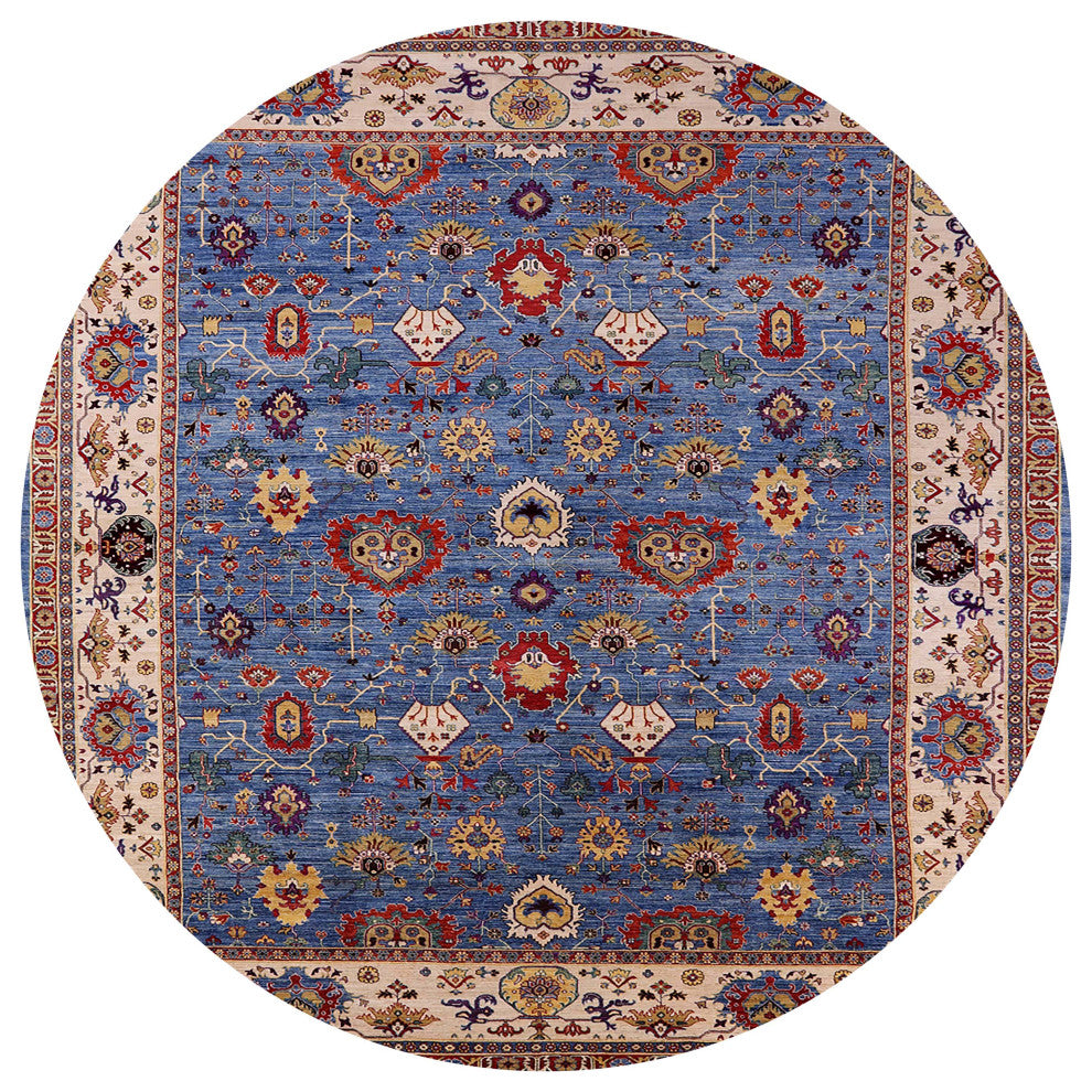 Ahgly Company Indoor Round Mid-Century Modern Area Rugs, 3' Round