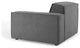 Modular Sofa, Charcoal Gray, Fabric, Modern, Lounge Cafe Hotel Hospitality