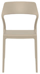 Snow Dining Chair, Taupe, Set of 2