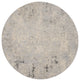 Nourison Rustic Textures 7'10" Round Grey/Beige Modern Indoor Area Rug