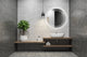 24" Frost, LED Lighted Round Mirror With Dimmer, Defogger, Touch Control.