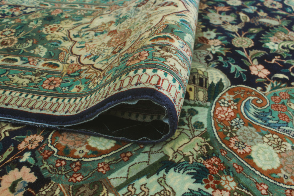 Heirloom Behroz Blue/Green Rug, 9'0x11'9