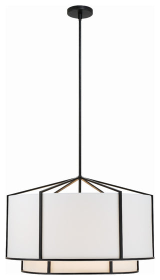 Carlyn 6-Light Chandelier, Black