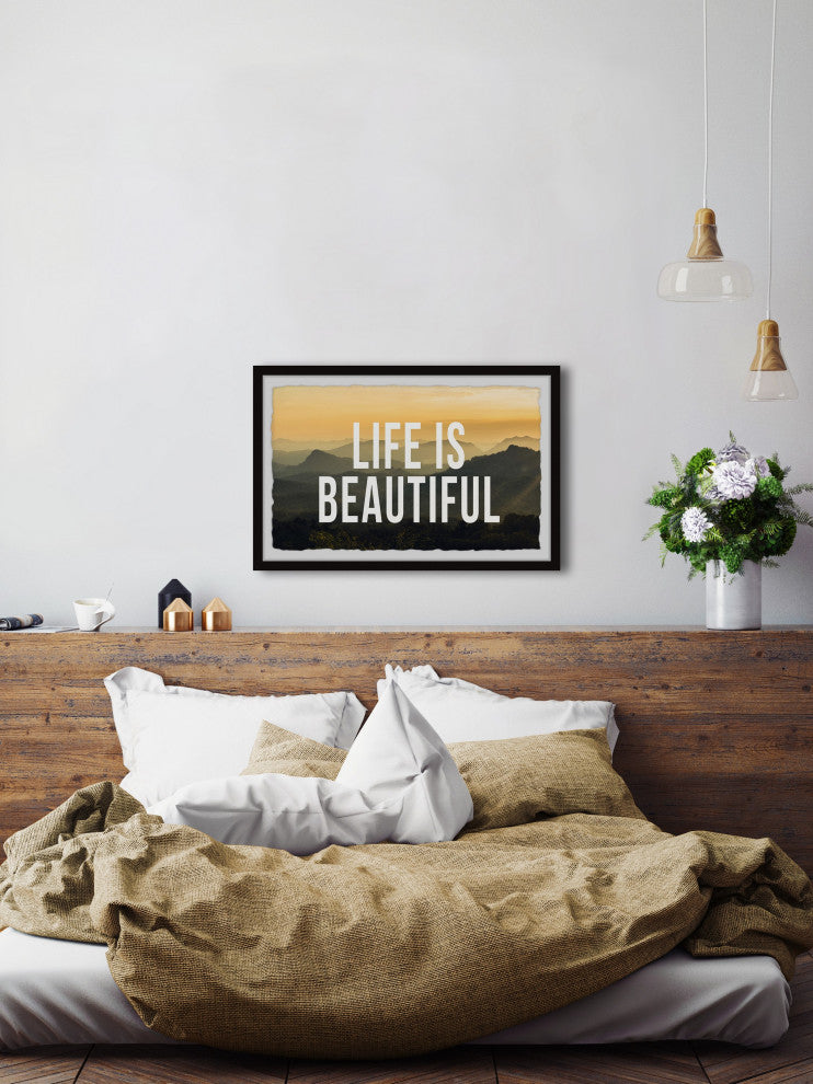 "Life Is Beautiful II" Framed Painting Print, 30x20