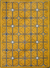 Kaleidoscope Rug, Electrode, 3'10"x5'4", Gold
