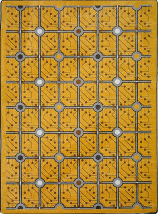 Kaleidoscope Rug, Electrode, 3'10"x5'4", Gold