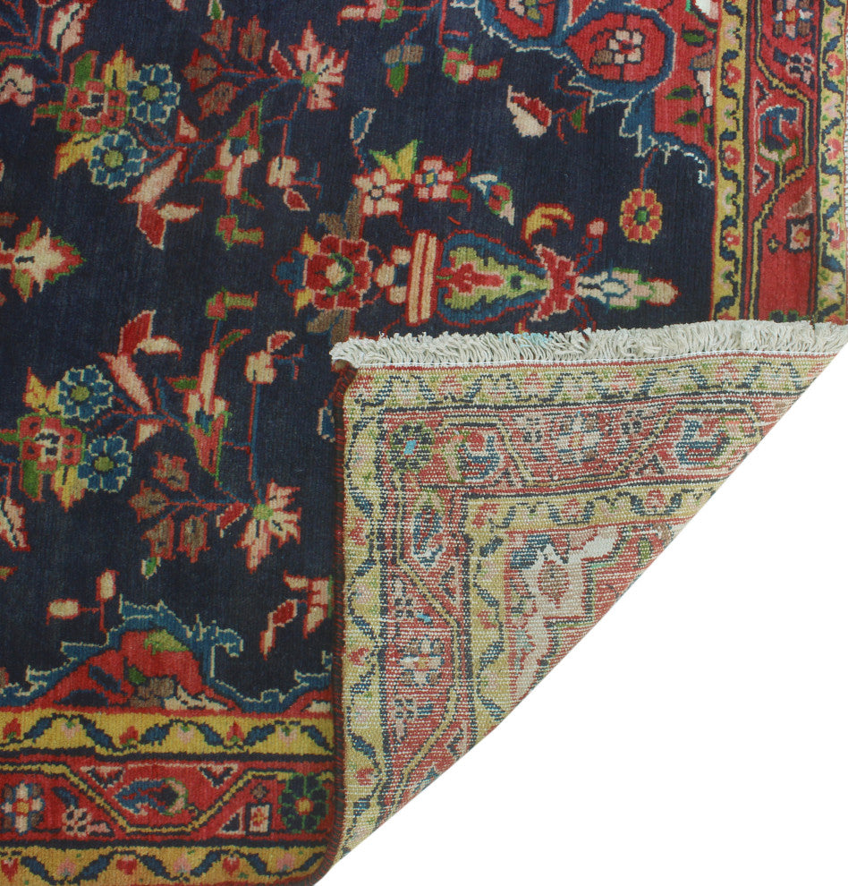 Semi-Antique Ayden Navy Runner