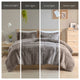 Intelligent Design Malea Shaggy Faux Fur Comforter Mini Set, Grey