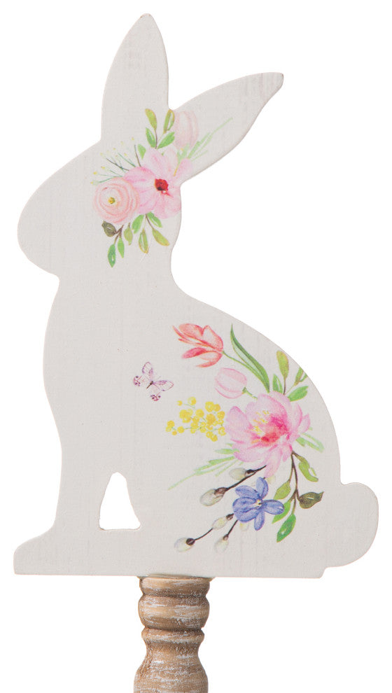 Easter Wooden Bunny Table Decor, Set of 2