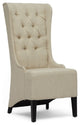 Baxton Studio Vincent Beige Linen Modern Accent Chair