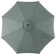 Royal Garden 9' Aluminum Crank and Tilt Market Umbrella, Teal