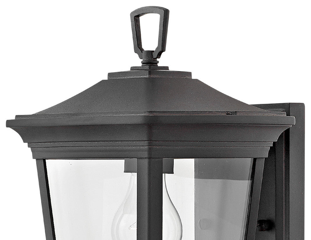 Hinkley Bromley Small Wall Mount Lantern, Museum Black