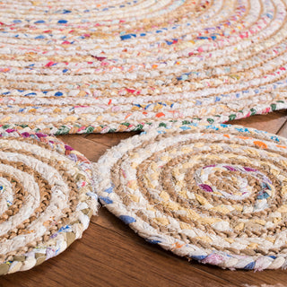 Safavieh Cape Cod Collection CAP211 Rug, Ivory/Multi, 5' Round