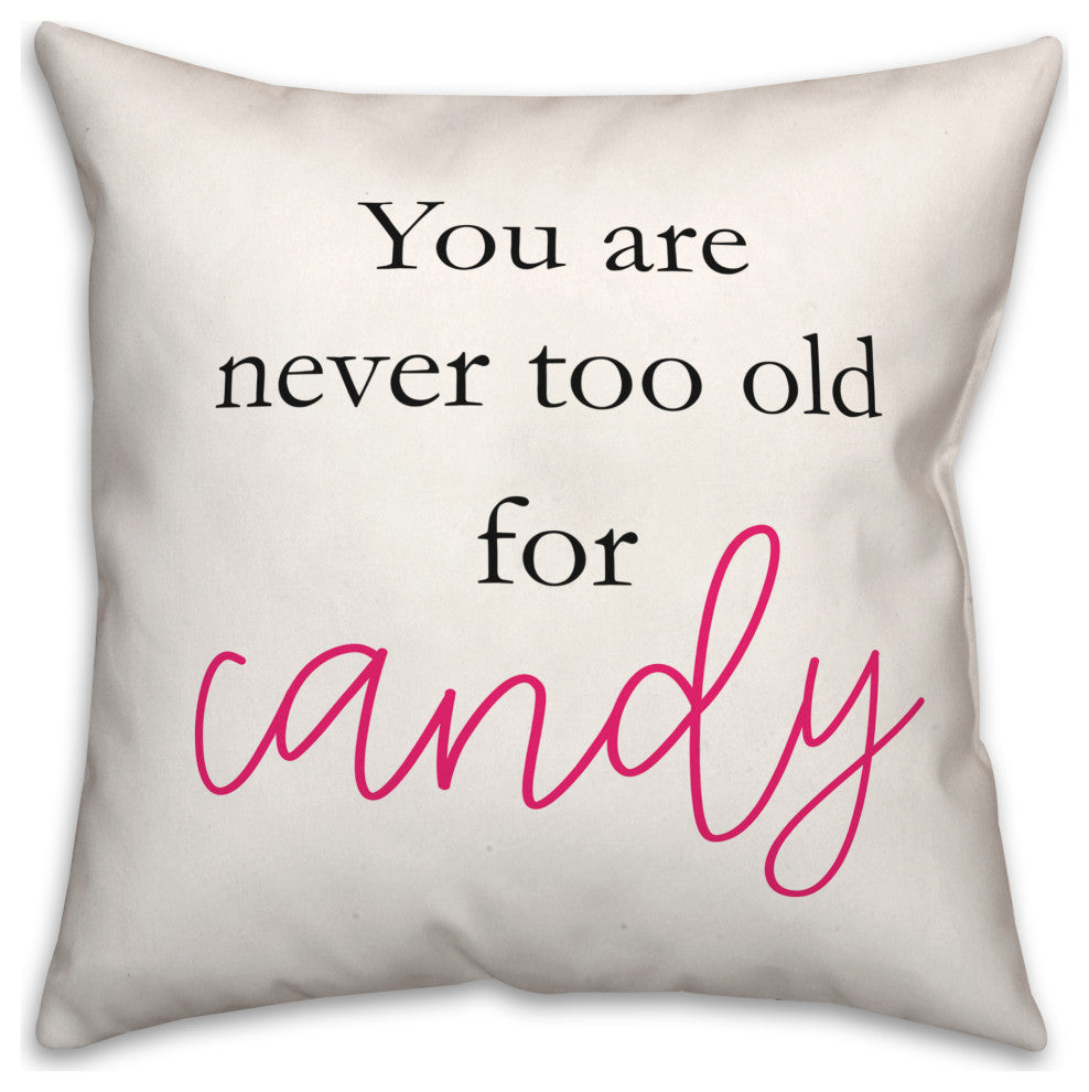 Pink Trick Or Treater 18x18 Throw Pillow