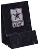 US Army Logo Genuine Marble Jet Black Cell Phone and Tablet Holder