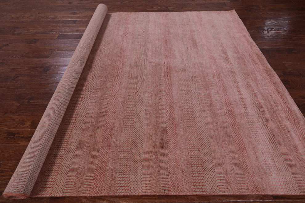 Savannah Grass Handmade Wool and Silk Rug 8' 0" X 9' 11" Q11439