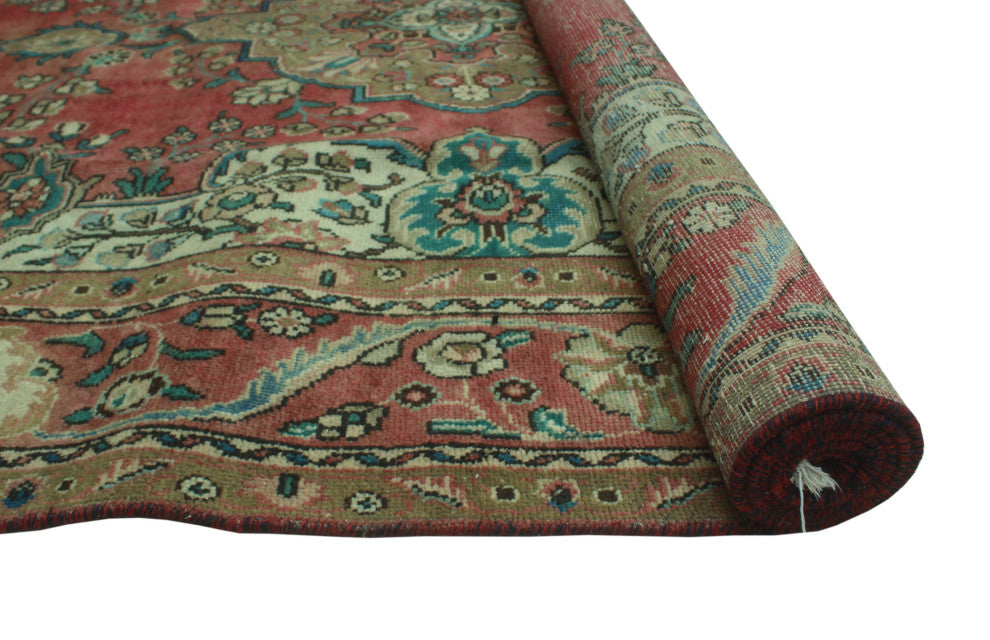 Fine Vintage Distressed Luciano Rose Rug